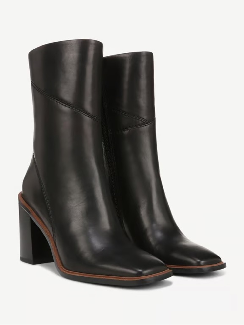 Black Franco Stevie Mid Calf Boot